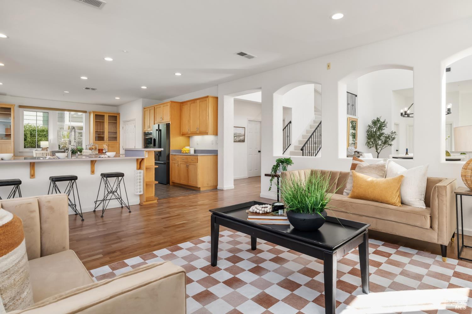 62 Richardson Road Novato, CA 94949 - Photo 7 of 26 a living room with fireplace furniture and a table