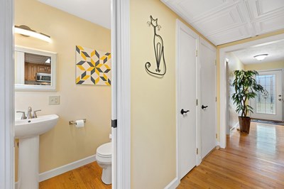 1654 Myers Chapel Road Hayesville, NC 28904 - Photo 15 of 60 a bathroom with a sink a toilet and shower