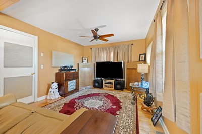 1654 Myers Chapel Road Hayesville, NC 28904 - Photo 32 of 60 a bedroom with a bed and a flat screen tv