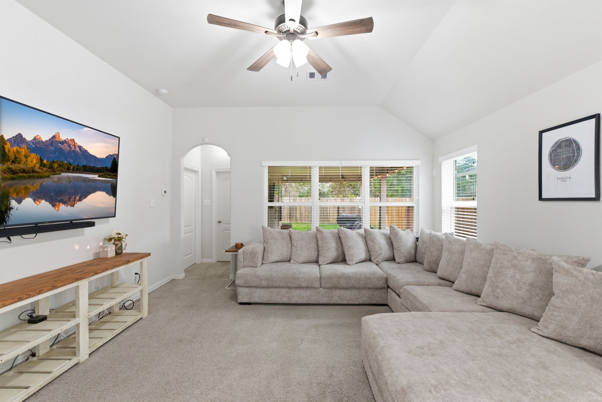 27146 Grey Fox Run Magnolia, TX 77354 - Photo 19 of 44 a living room with furniture and a flat screen tv