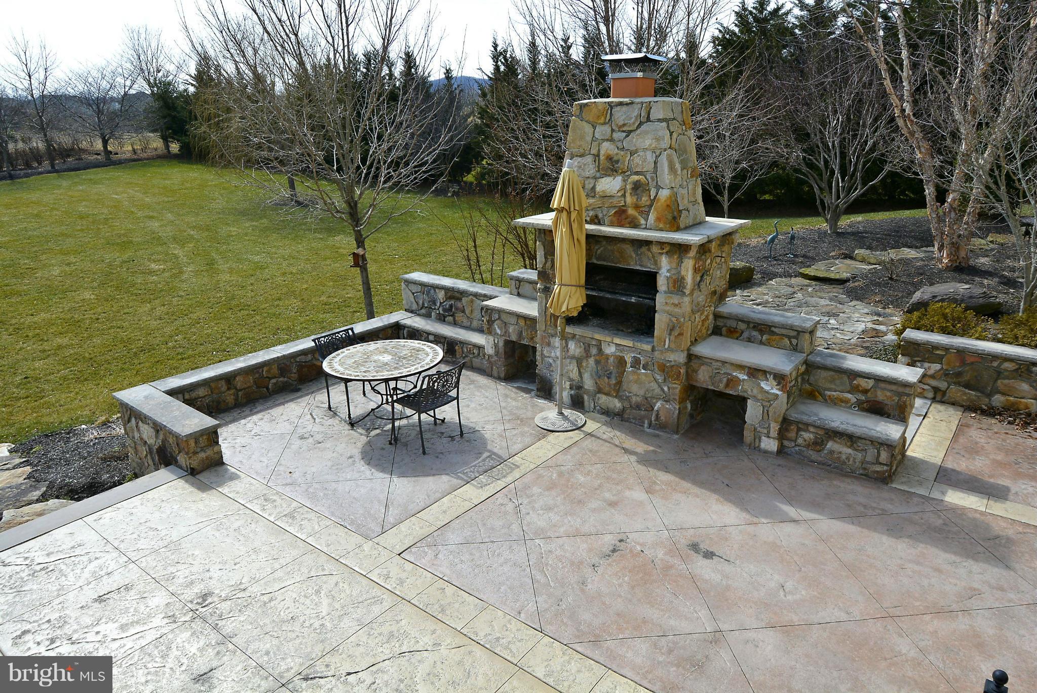 41338 Raspberry Drive Leesburg, VA 20176 - Photo 27 of 30 Stone Patio with Fireplace