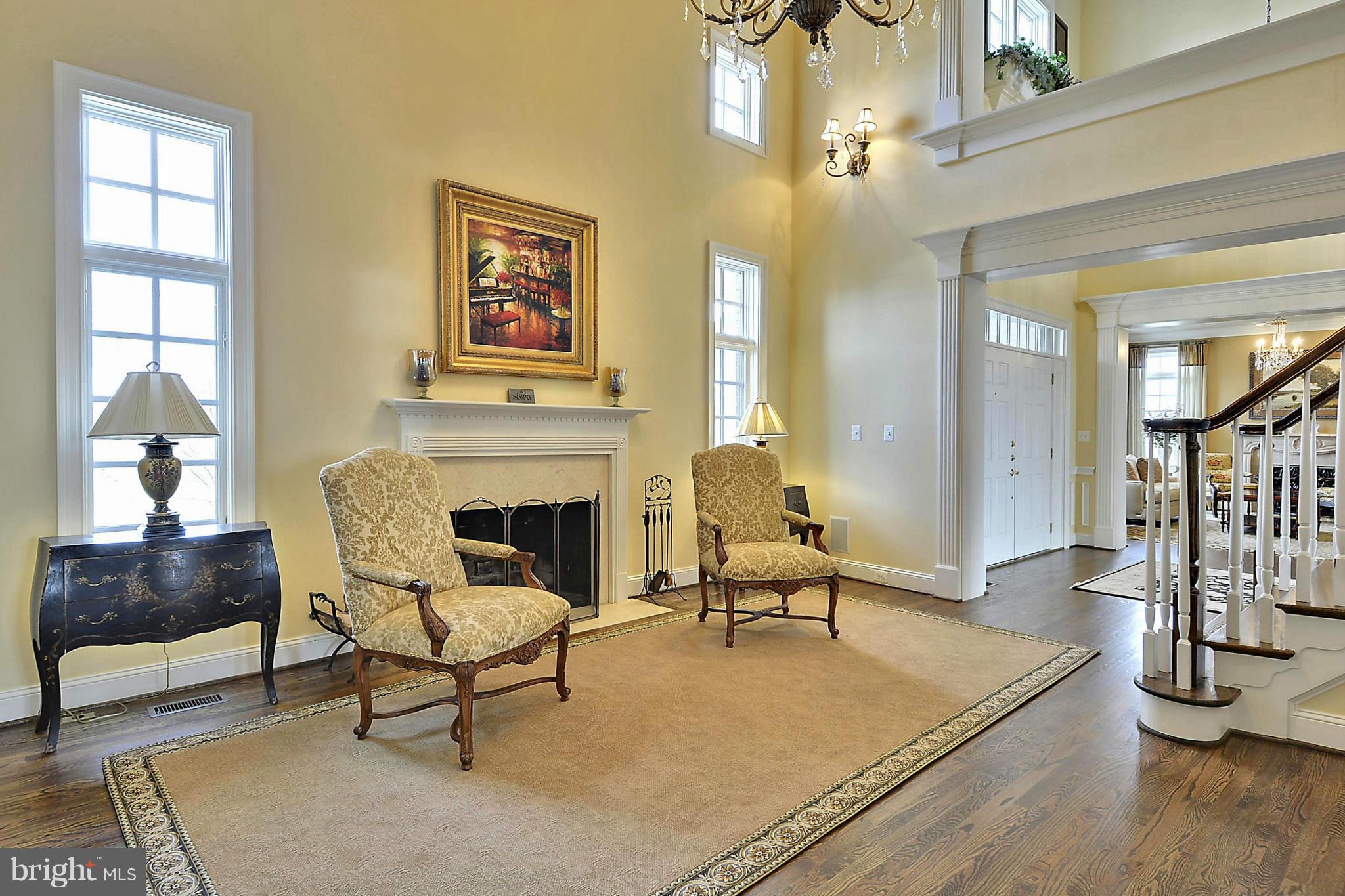 41338 Raspberry Drive Leesburg, VA 20176 - Photo 4 of 30 Front Hall Greeting/Seating Area w/Fireplace
