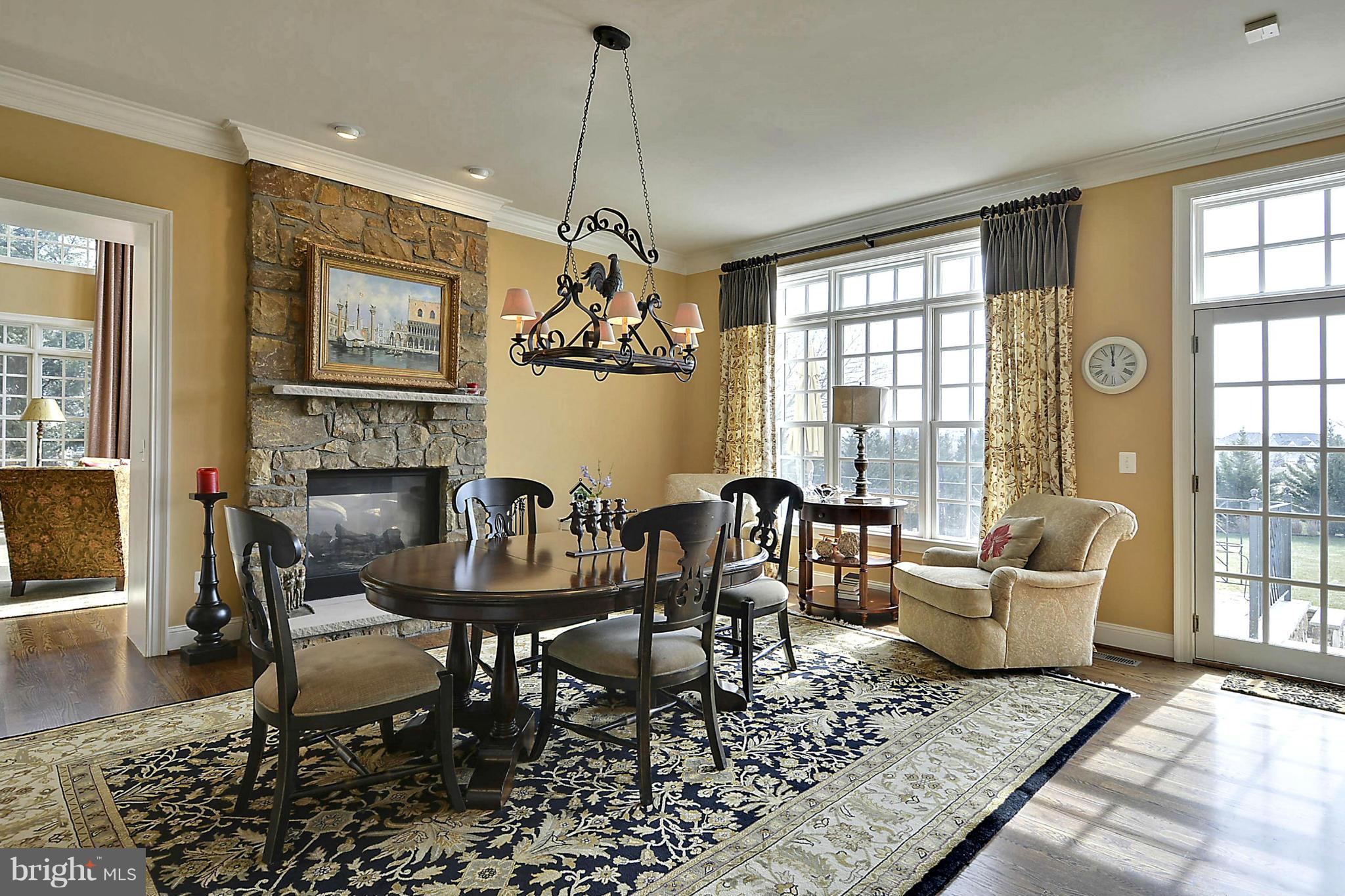 41338 Raspberry Drive Leesburg, VA 20176 - Photo 10 of 30 Breakfast Room with Stone Fireplace