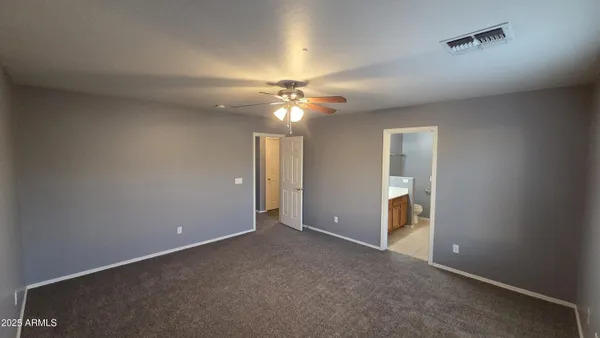 an empty room that has a window
