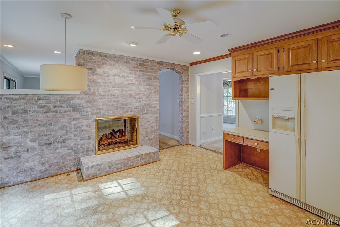 3909 Cheyenne Road Richmond, VA 23235 - Photo 23 of 47 a kitchen with stainless steel appliances granite countertop a refrigerator a stove a oven and a sink with granite countertops