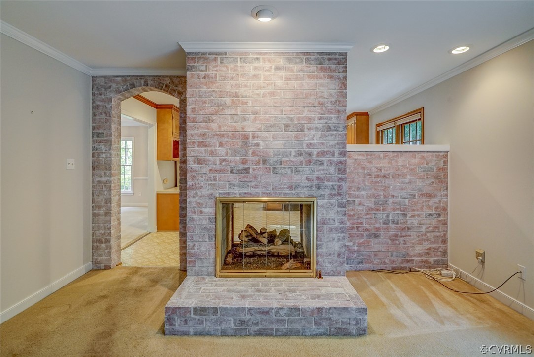 3909 Cheyenne Road Richmond, VA 23235 - Photo 25 of 47 a view of an empty room and fire place