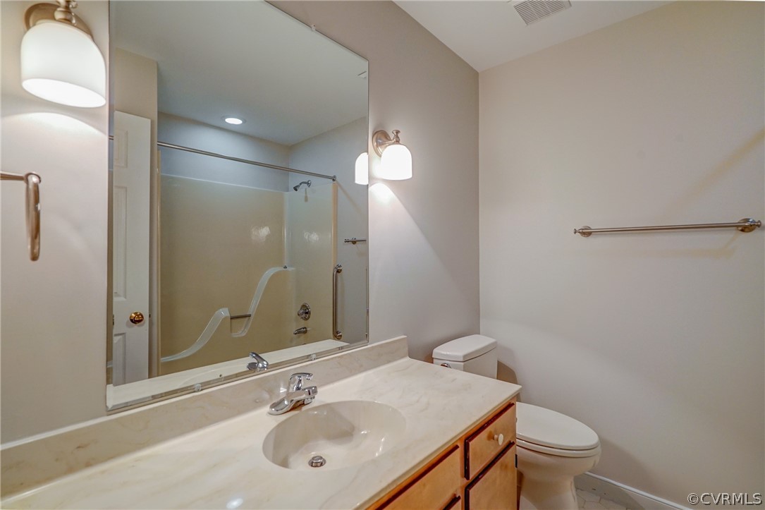 3909 Cheyenne Road Richmond, VA 23235 - Photo 31 of 47 a bathroom with a sink toilet and shower