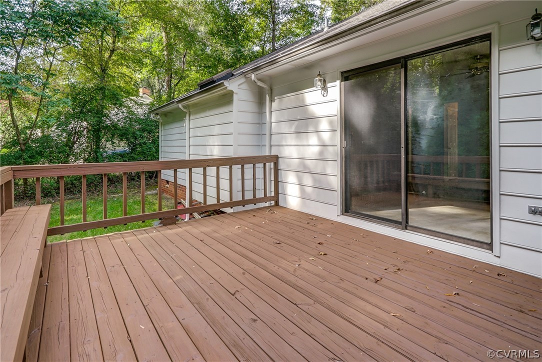 3909 Cheyenne Road Richmond, VA 23235 - Photo 42 of 47 a view of backyard with a deck