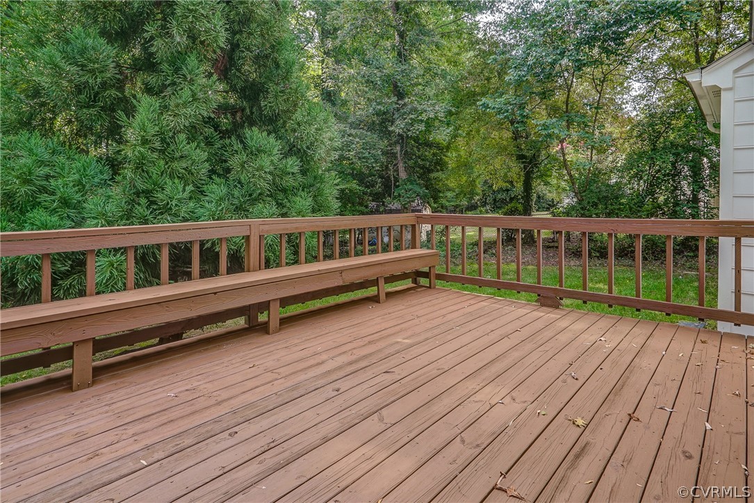 3909 Cheyenne Road Richmond, VA 23235 - Photo 46 of 47 a view of balcony with deck and wooden floor