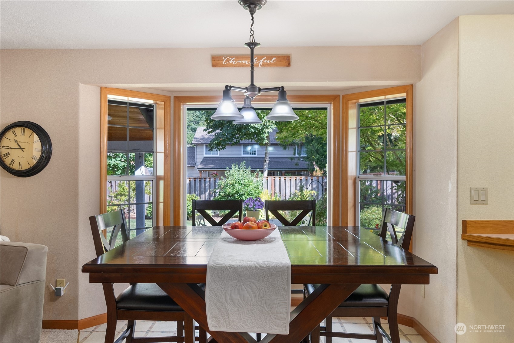 2540 Walnut Loop Northwest Olympia, WA 98502 - Photo 12 of 30 a dining room with furniture a chandelier and window
