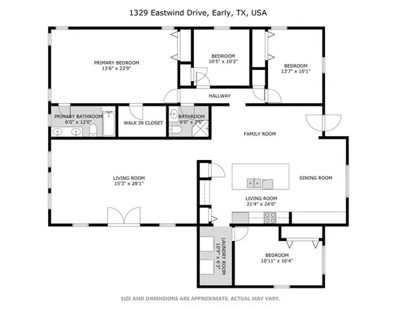 $279,500 | 1329 Eastwind Drive, Early, TX 76802