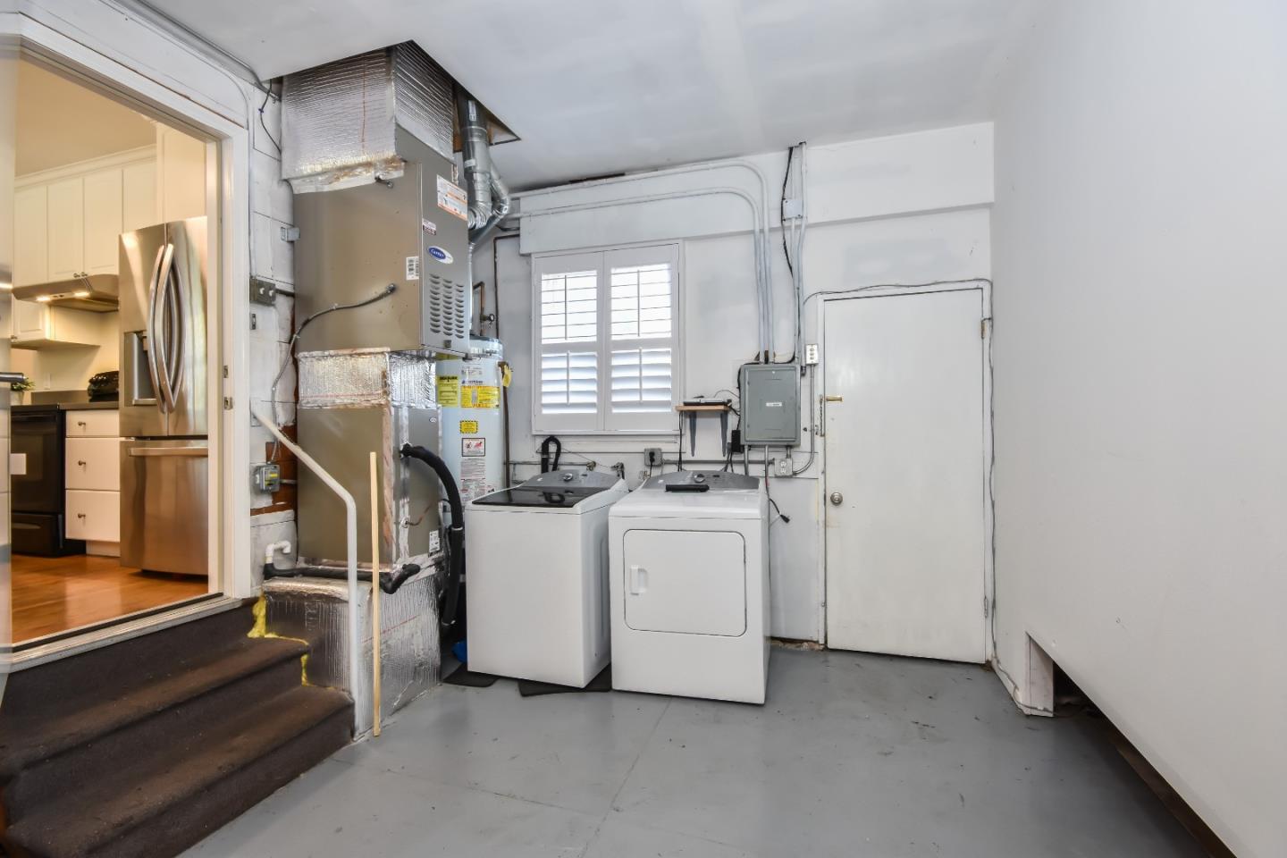 1100 Rosedale Avenue Burlingame, CA 94010 - Photo 10 of 15 a view of storage and utility room with washer and dryer