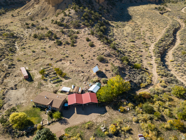 3135 North Thompson Cyn Road Green River, UT 84525 - Photo 41 of 41 Aerial overview of property's location featuring a desert landscape and rural landscape