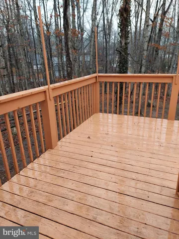 a view of wooden deck