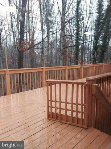 a view of wooden deck