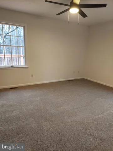 an empty room with a workbench