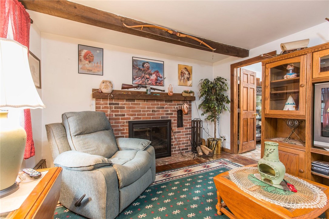 173 Howard Hill Road Foster, RI 02825 - Photo 18 of 31 Living Room with Fireplace - 12'X12'