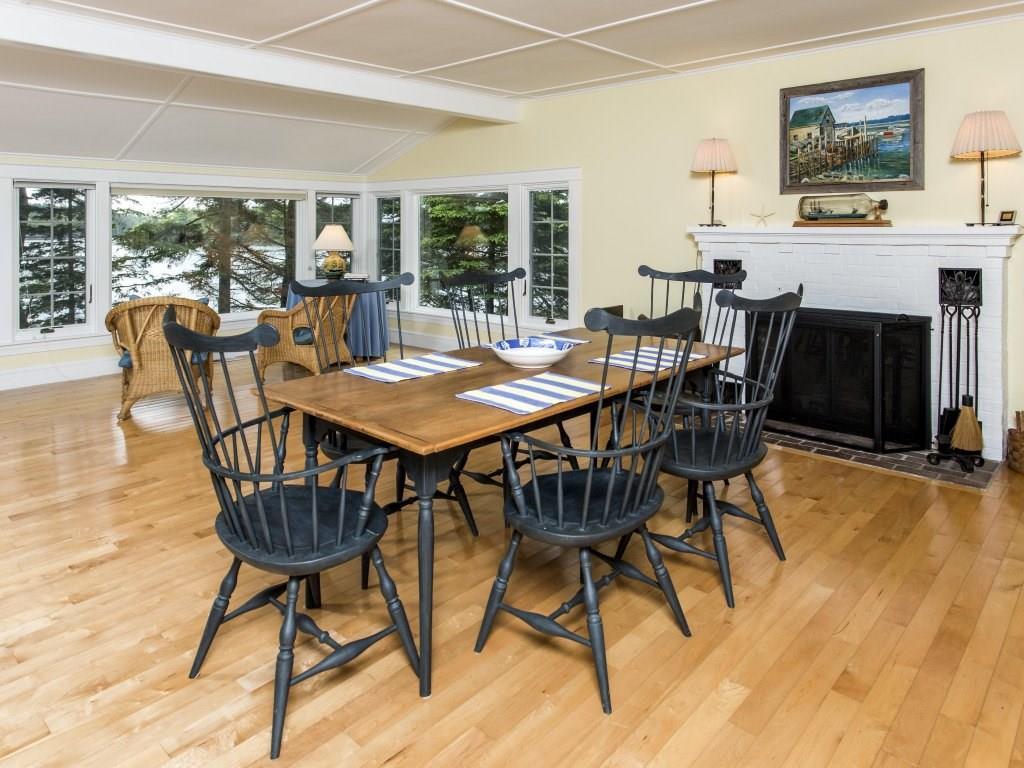 16 Bear End Road Boothbay Harbor, ME 04575 - Photo 12 of 34 The dining room with water views,...