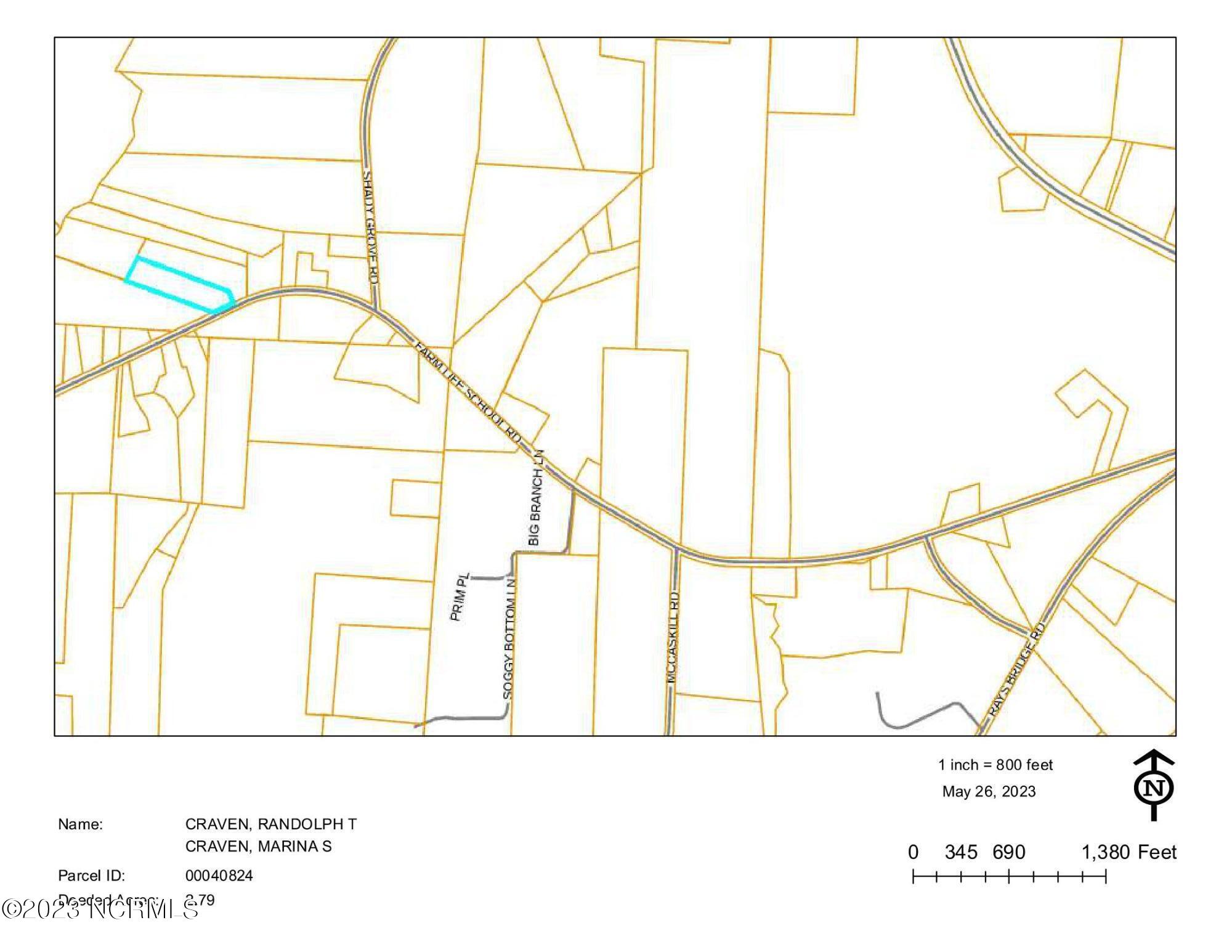 2734 Farm Life School Road Carthage, NC 28327 - Photo 47 of 47 plat map, small