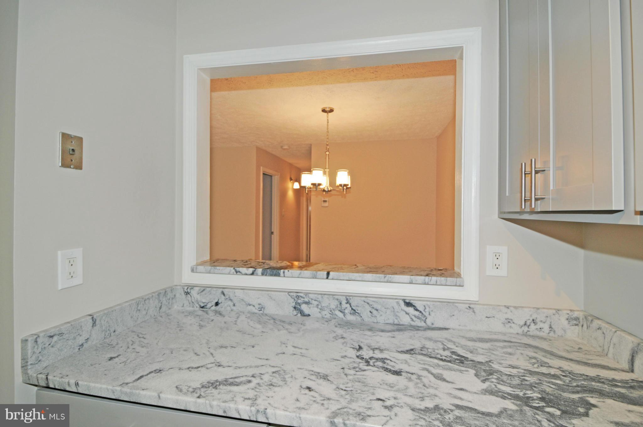 10125 Oakton Terrace Road, Unit 10125 Oakton, VA 22124 - Photo 8 of 30 GORGEOUS MARBLE COUNTERS AND PASS THRU TO DINING