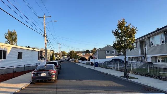 a car parked on the side of a street