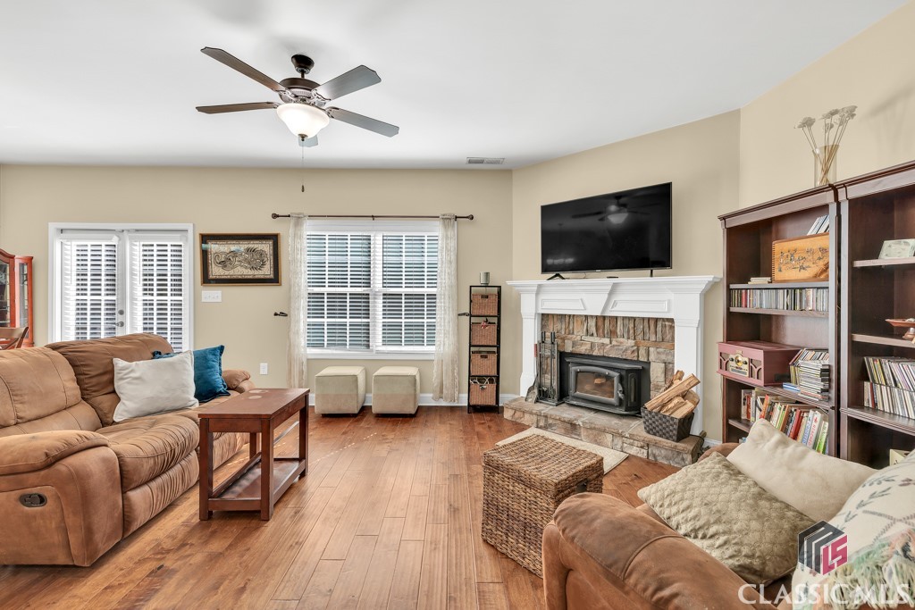 1102 Blackstone Way Atlanta, GA 30339 - Photo 14 of 43 Cozy Stone Fireplace