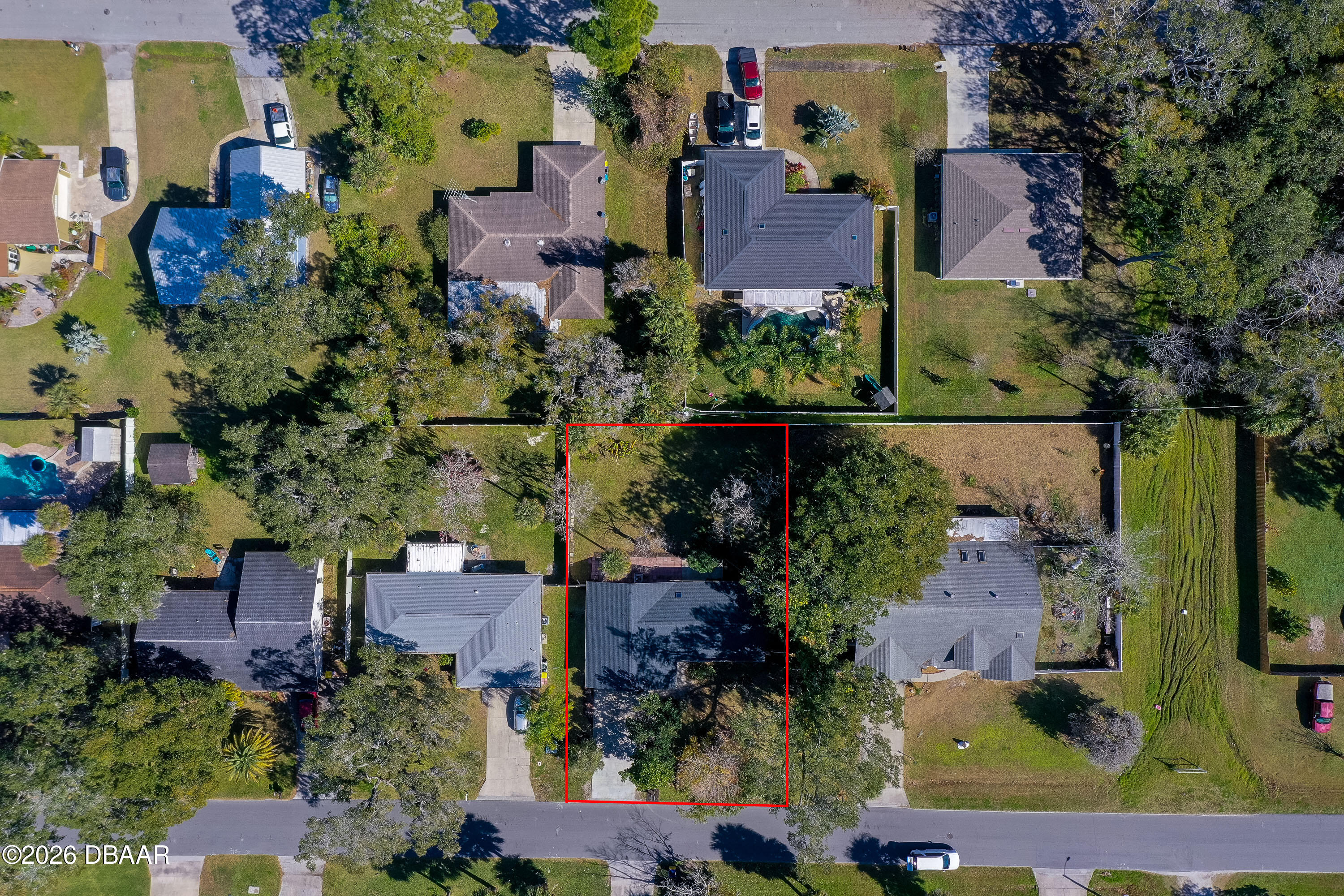 2425 Royal Palm Drive Edgewater, FL 32141 - Photo 36 of 41 an aerial view of houses with outdoor space
