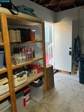 a view of storage and utility room