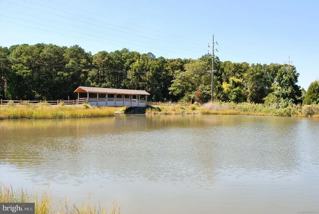 a view of a lake with a mountain view