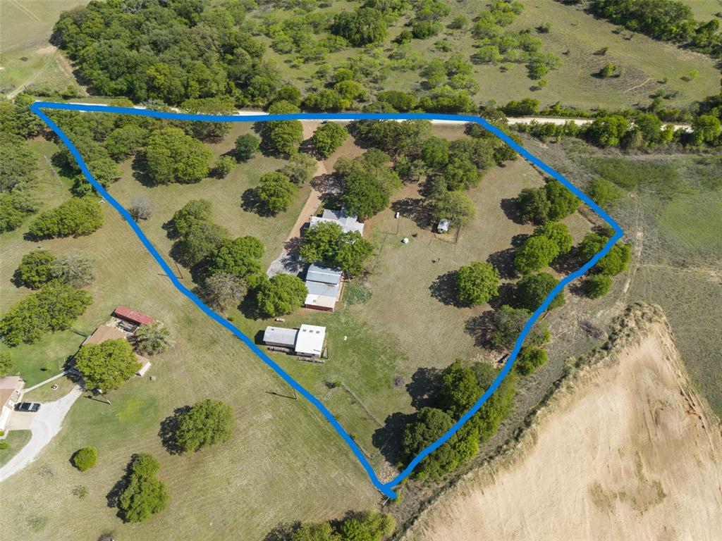1500 County Road 404 Comanche, TX 76442 - Photo 34 of 39 Overview of rural landscape featuring property boundaries highlighted