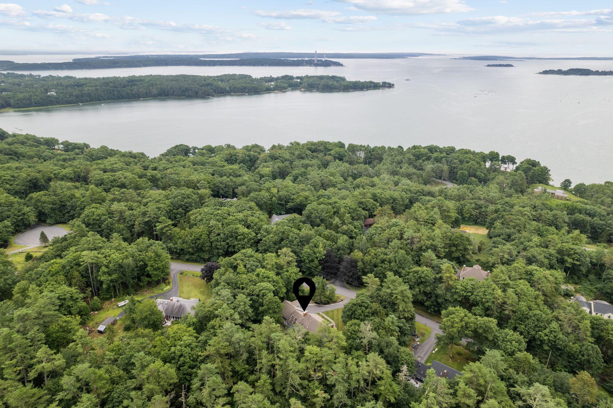 78 Schooner Ridge Road Cumberland Foreside, ME 04110 - Photo 4 of 61 Exterior Drone