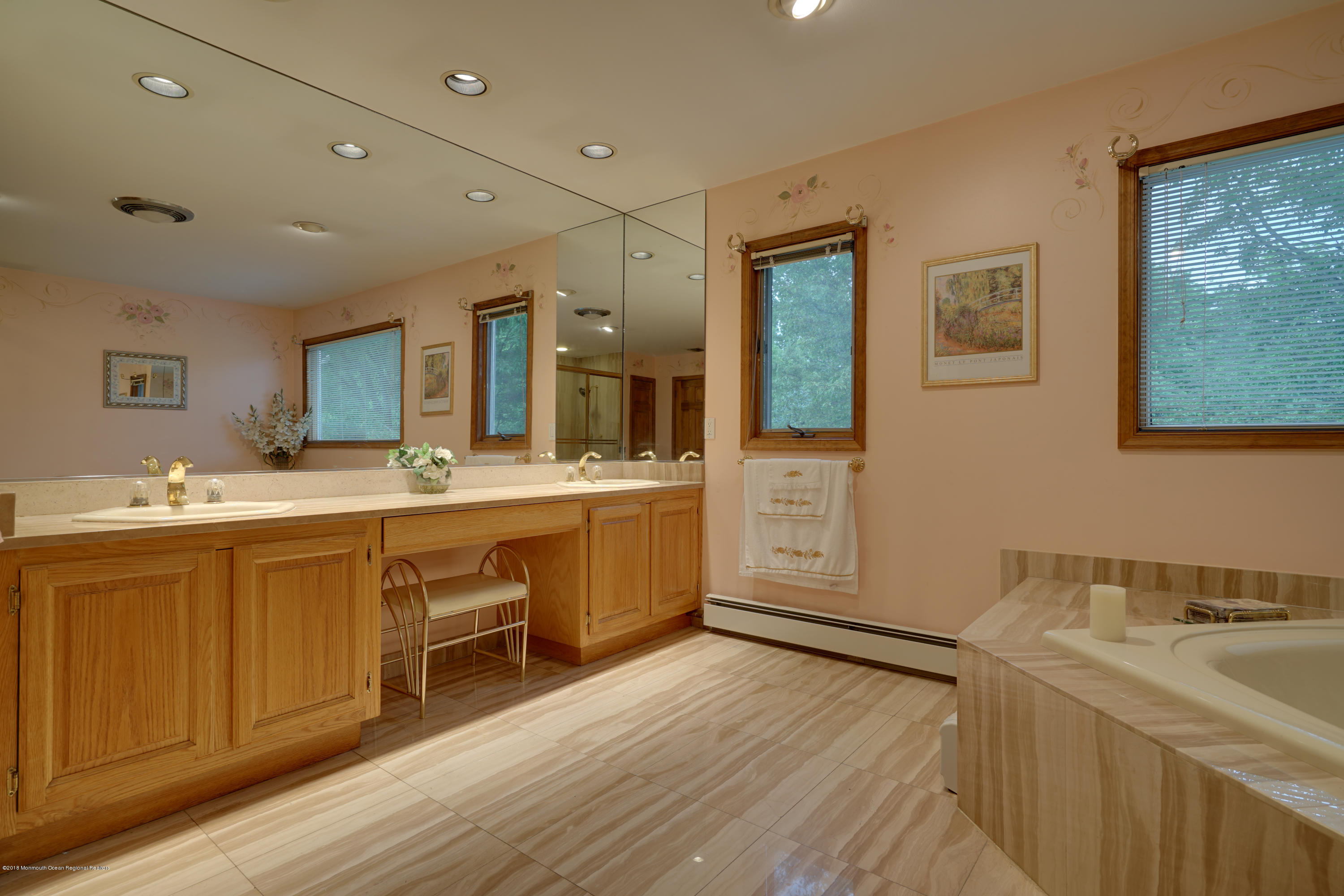 18 Riverside Lane Holmdel, NJ 07733 - Photo 33 of 53 Master Bathroom with Double Sink Vanity
