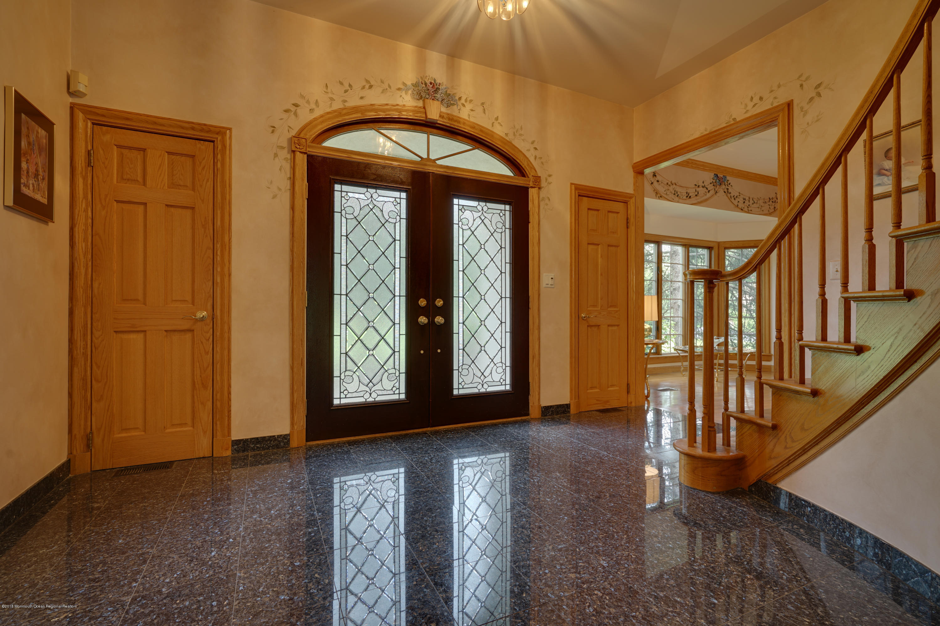 18 Riverside Lane Holmdel, NJ 07733 - Photo 4 of 53 French Doors Open To Granite Foyer