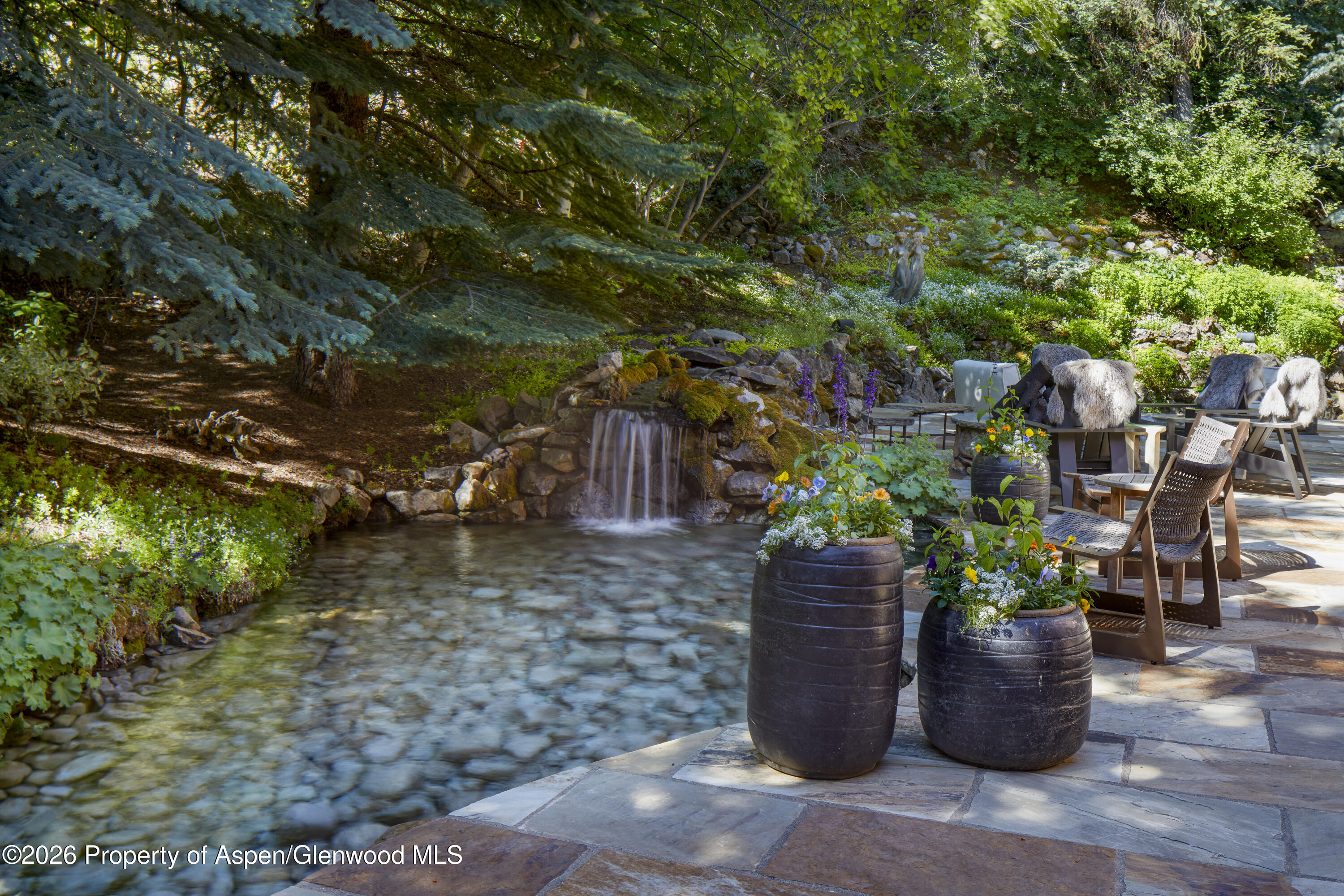 970 Powder Lane Aspen, CO 81611 - Photo 15 of 18 Pond + Waterfall