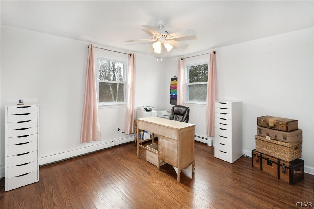 4384 Lehnenberg Road Riegelsville, PA 18077 - Photo 27 of 36 a view of a workspace with furniture and a window