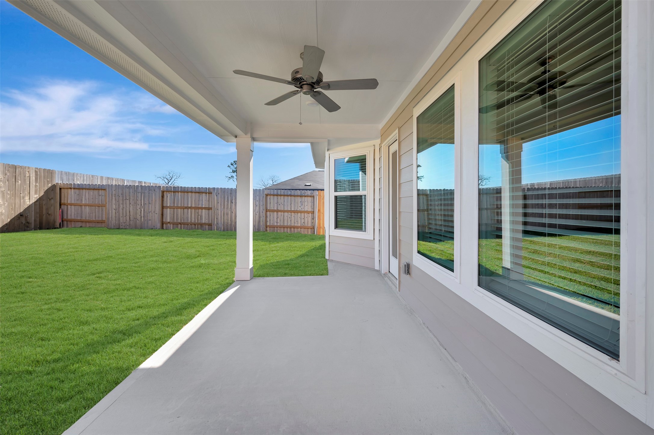 633 Falling Cave Drive Willis, TX 77378 - Photo 7 of 42 a view of a porch with a backyard