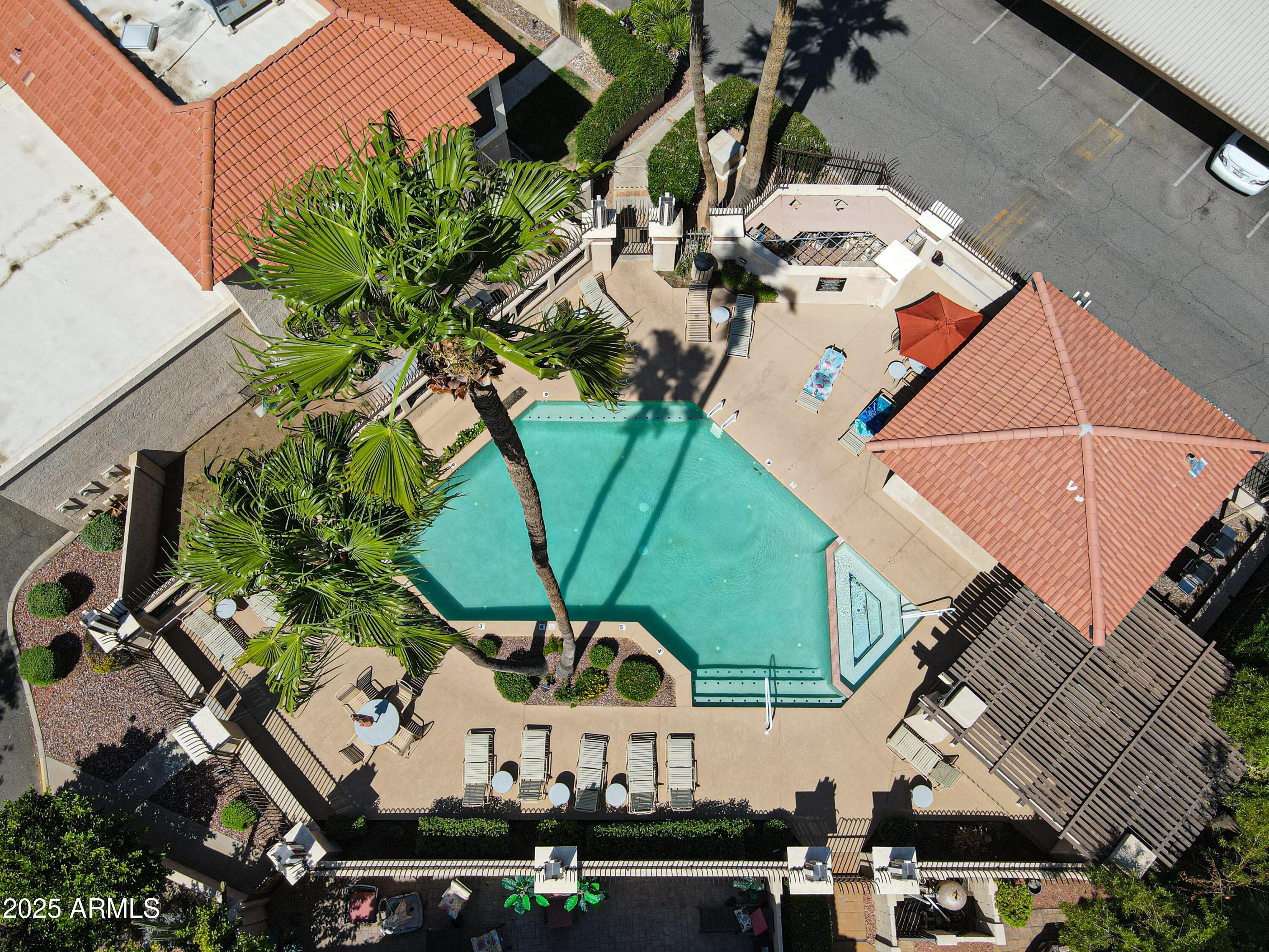 10410 North Cave Creek Road, Unit 2220 Phoenix, AZ 85020 - Photo 29 of 33 an aerial view of a house with a garden