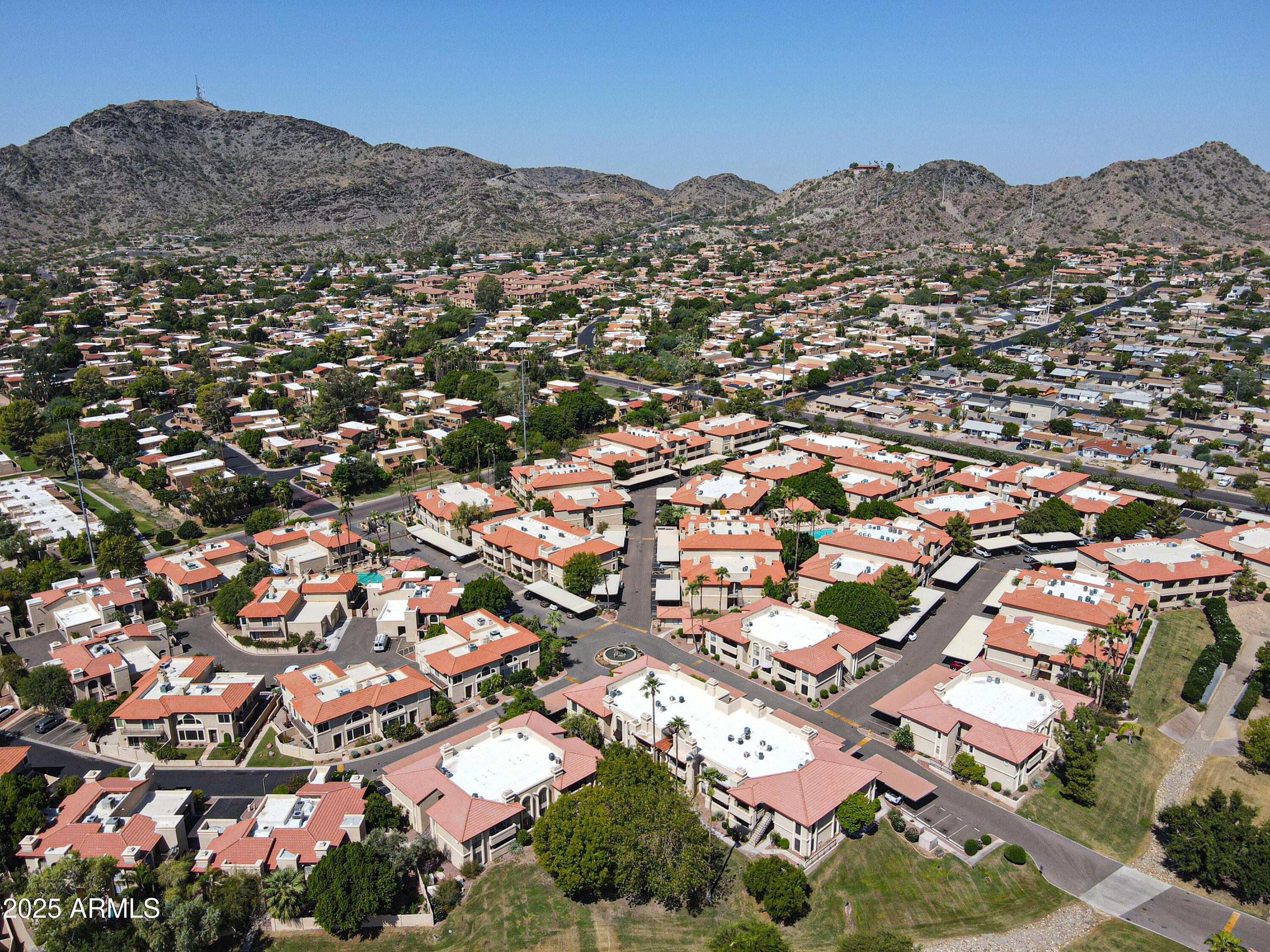 10410 North Cave Creek Road, Unit 2220 Phoenix, AZ 85020 - Photo 33 of 33 an aerial view of residential houses with city view