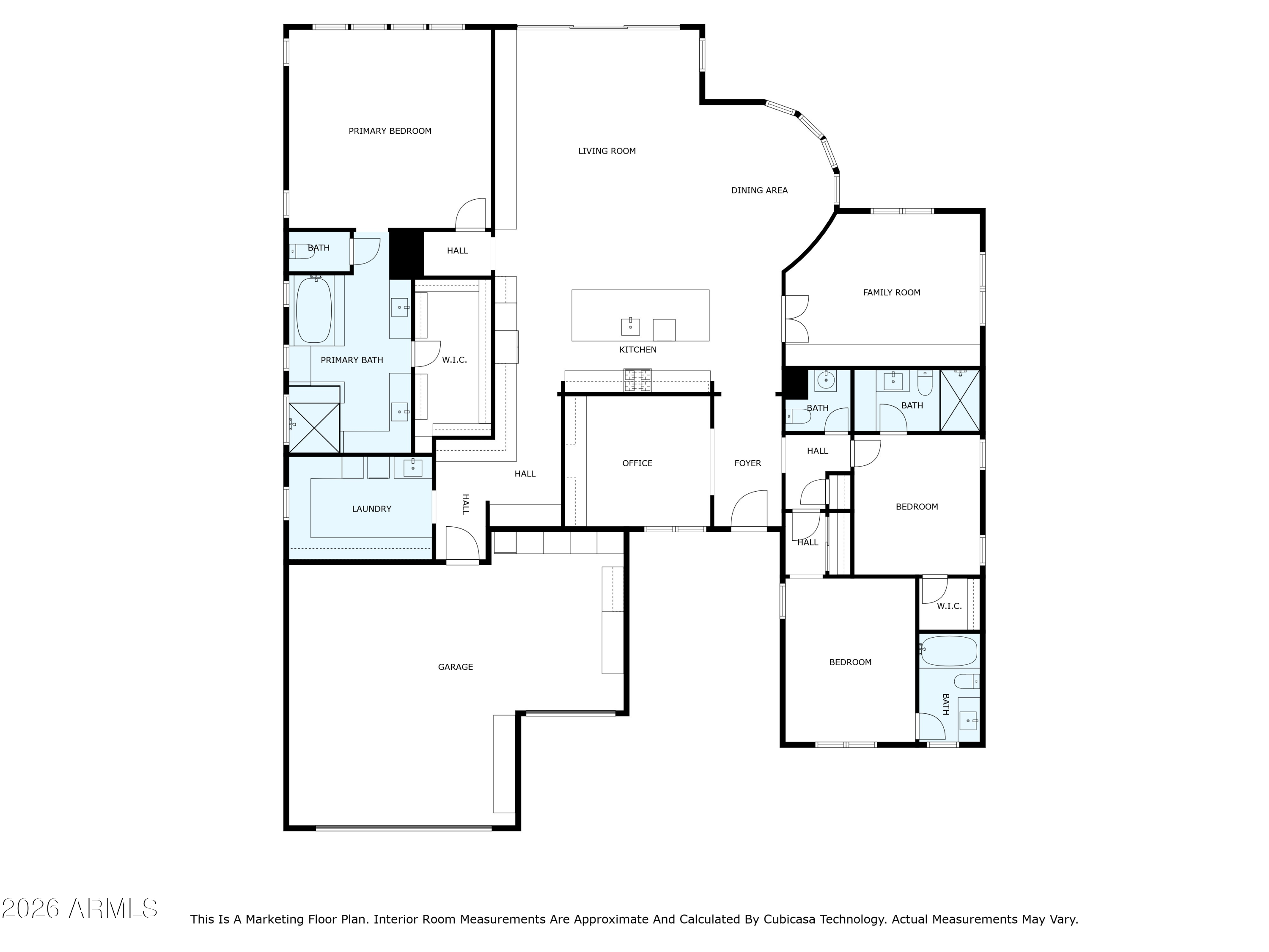 17964 East Wolf Tree Lane Rio Verde, AZ 85263 - Photo 100 of 101 a picture of a floor plan