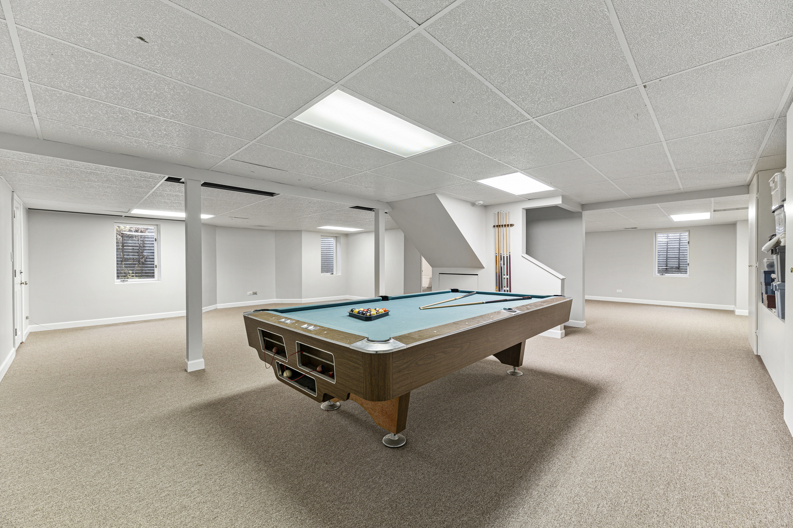 2308 Indian Ridge Drive Glenview, IL 60026 - Photo 40 of 60 a room with pool table and windows