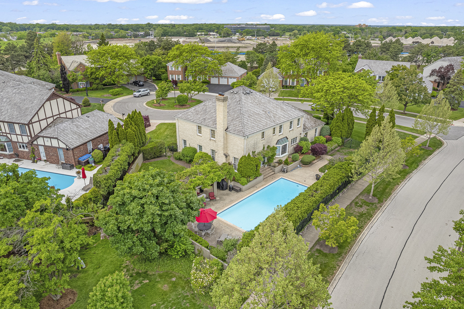 2308 Indian Ridge Drive Glenview, IL 60026 - Photo 57 of 60 a view of a houses with a yard and lake view