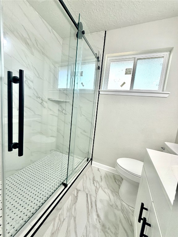 1710 Beaver Bend Road Houston, TX 77088 - Photo 18 of 32 a bathroom with a toilet and a shower