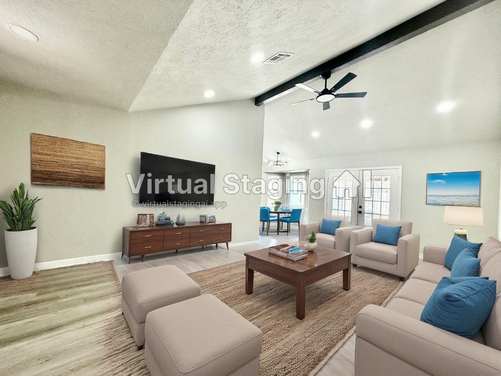 1710 Beaver Bend Road Houston, TX 77088 - Photo 4 of 32 a living room with furniture and a wooden floor