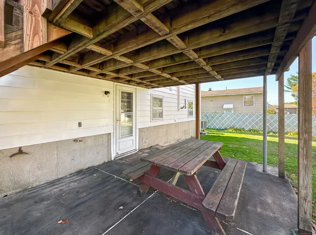 a view of a backyard of a house