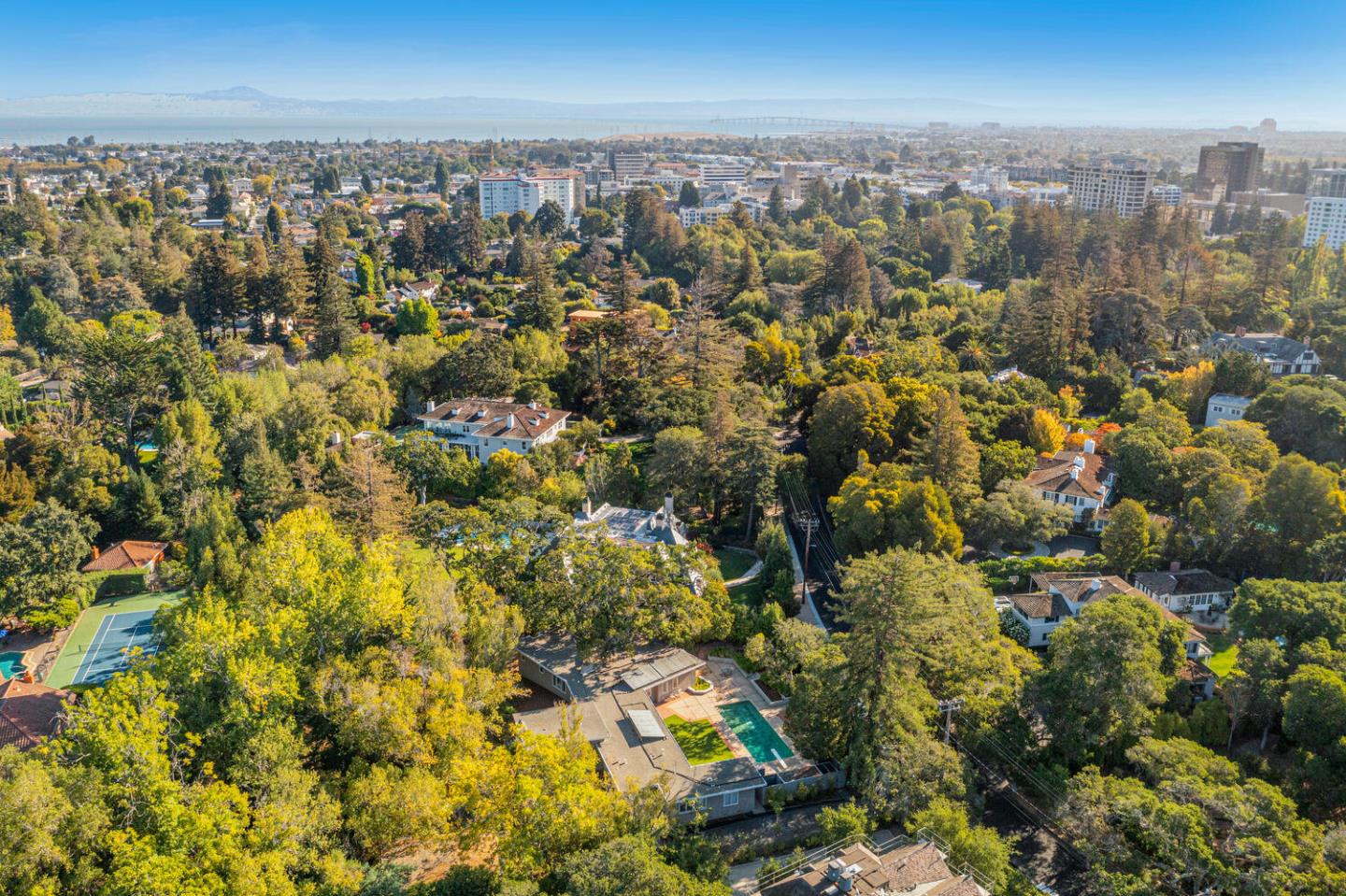 170 Bridge Road Hillsborough, CA 94010 - Photo 14 of 15 an aerial view of multiple house