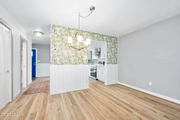 a view interior of the house and wooden floor
