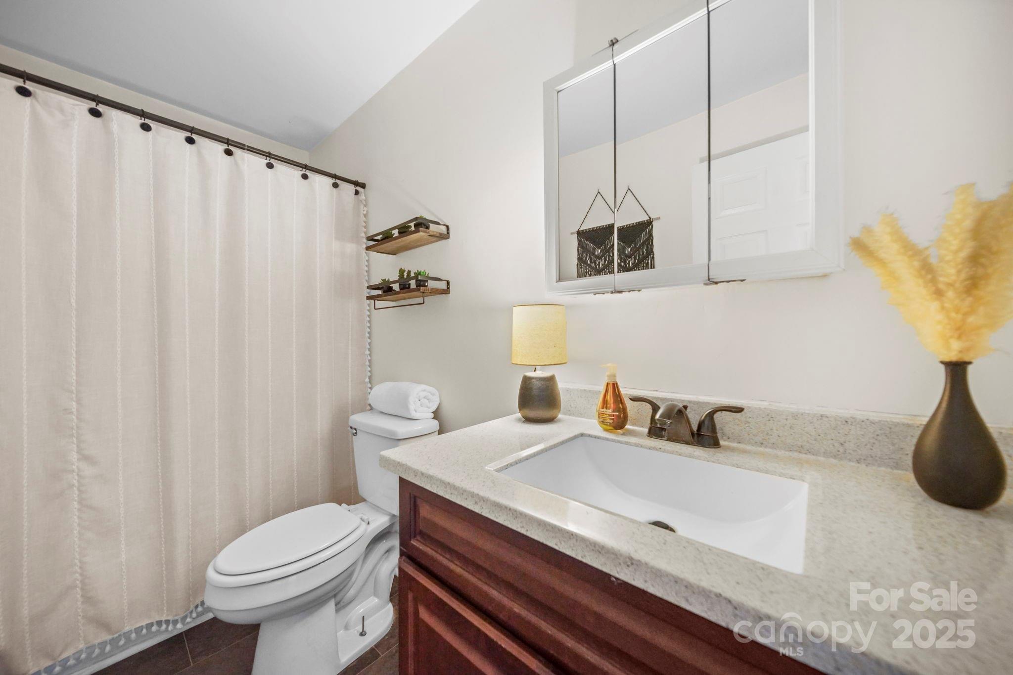 452 18th Street Cramerton, NC 28032 - Photo 28 of 35 a bathroom with a sink and a toilet