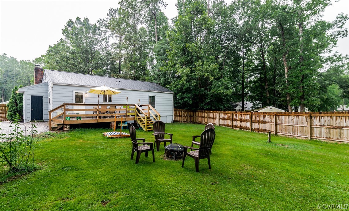 5242 Rollingway Road Chesterfield, VA 23832 - Photo 19 of 24 a view of a house with backyard and porch