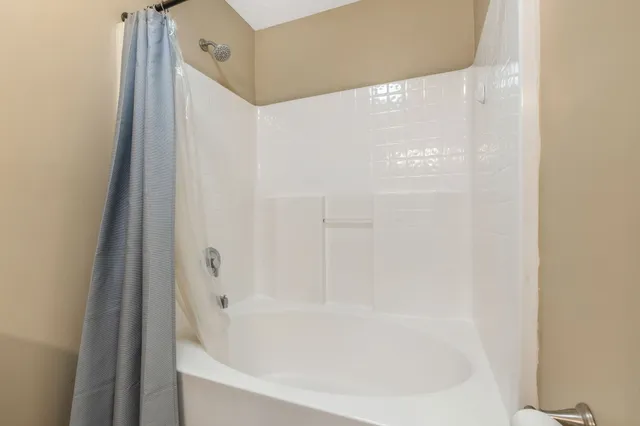 a close up of a bathtub