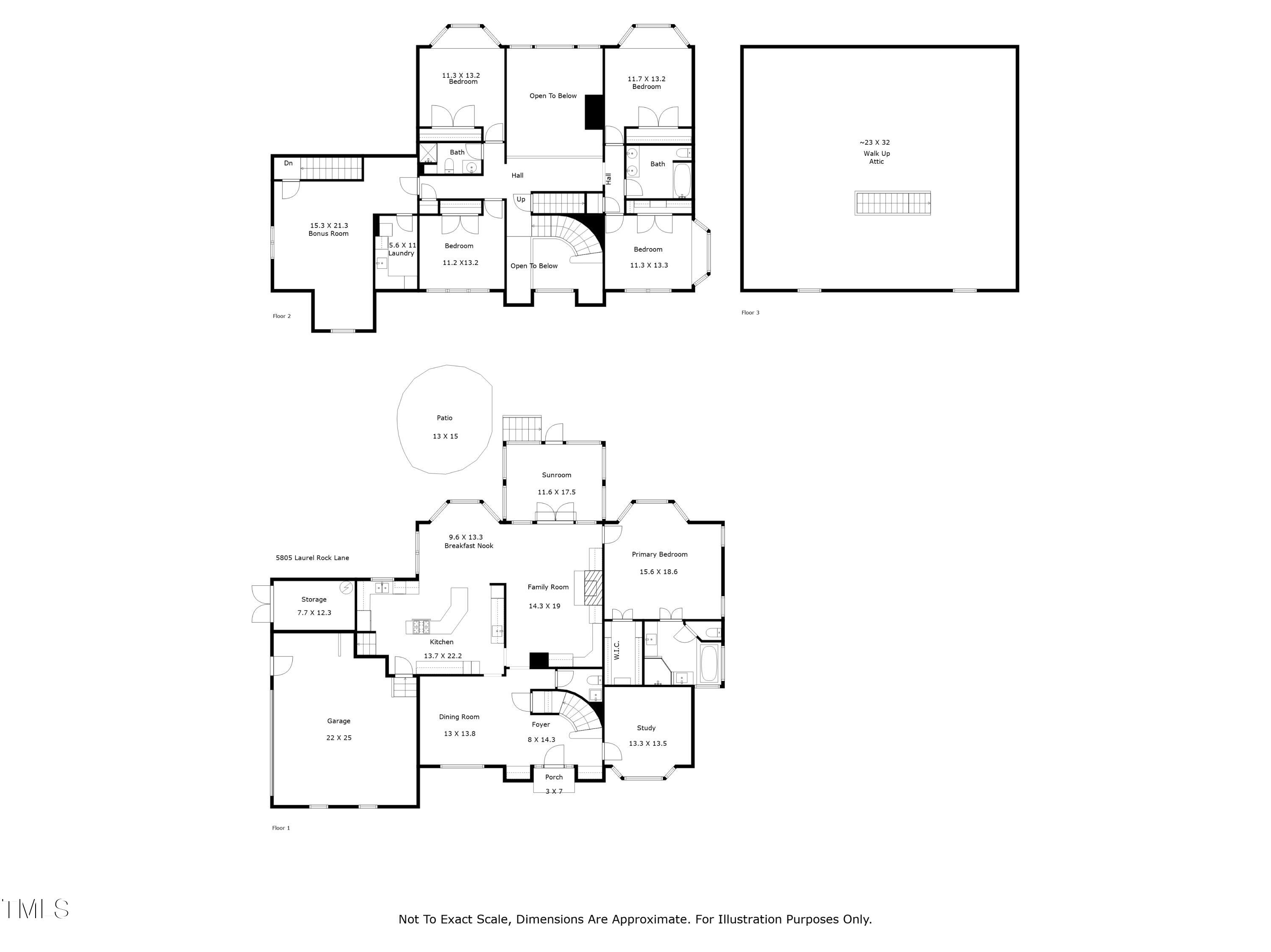 5805 Laurel Rock Lane Raleigh, NC 27613 - Photo 41 of 41 floor plan (2)